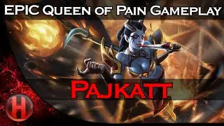 EPIC Pajkatt 7053 MMR Queen of Pain Gameplay Dota 2