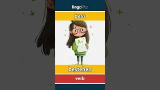 🇬🇧🇩🇪 pass - bestehen : learn English : Lernen wir Englisch : vocabulary builder