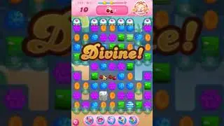 Candy Crush Saga Level 282 - 2 Stars,  10 Moves Completed, No Boosters