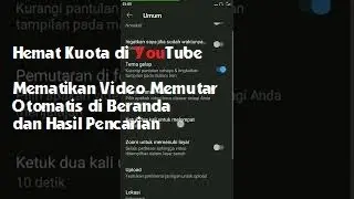 Cara Mematikan Video Memutar Otomatis di Youtube Terbaru