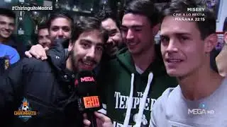 Edu Aguirre, con los MADRIDISTAS de MELILLA antes de la visita HISTÓRICA del Madrid