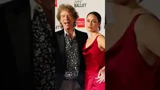 82-year-old Rolling Stone rocker Mick Jagger hits the red carpet with fianc&eacute;e Melanie Hamrick, 38