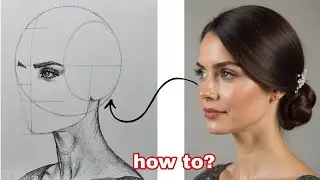 Draw a Face in Just 17 Minutes Using the Loomis Method !!