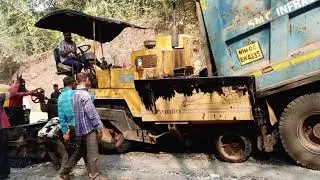 Hot Mix Asphalt Road Construction | Paver Machine & Roller Compaction#constructionwork #excavator #