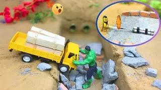 Thief Blows Up the Bridge with a Bomb! 💣 DIY Mini Bridge Making with Metal Railing