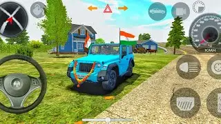 Modified Mahindra Thar Gameplay | Indian Car Simulator Car Game