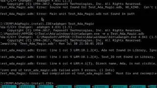 Установка AdaMagic (транслятор Ada в C, C++)