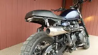 2015 Triumph Scrambler Arrow Exhaust Startup