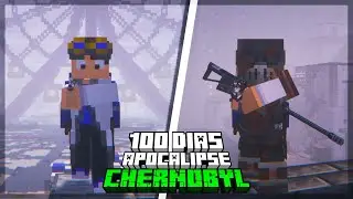 ☢️ 100 DIAS SOBREVIVENDO no APOCALIPSE ZUMBI em CHERNOBYL no MINECRAFT!