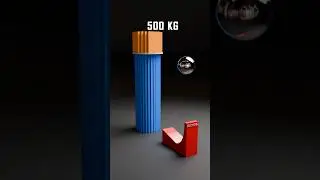 1000 Cubes Water Tower Structure Demolished by rolling ball #satisfying #animation  #blender #3dart