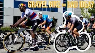 Racing My First Pro Crit Race With a Gravel Bike