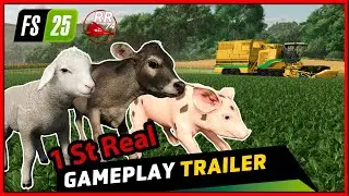 1ST Real Gameplay Video Farming Simulator 25 Various Gameplay FARMCON 24 #fs25  #farminsimulator25