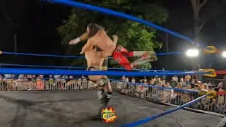 Dino Constantino vs Steve Beck for NWWExtreme Open-weight Championship. July 2025, Woonsocket.