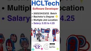 HCLTech  hiring for Multiple roles | 2025/24/23/22 Batch | Multiple Locations #jobupdates4u #itjobs