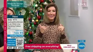Samantha Brown 4piece Slim Line Packing Cubes Set