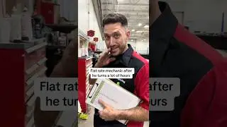 Flat rate mechanic after he turns a lot of hours &hellip;