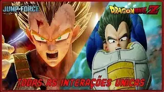 JUMP FORCE - VEGETA TODAS AS INTERA&Ccedil;&Otilde;ES &Uacute;NICAS (LEGENDADO PT-BR)