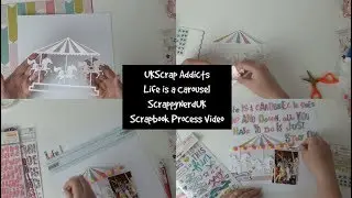 Life is a carousel | Use those alpha stickers/Thickers!! | ScrappyNerdUK