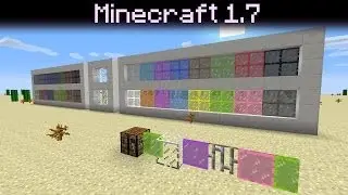 Minecraft 1.7 update - Colored Stained Glass / Panes