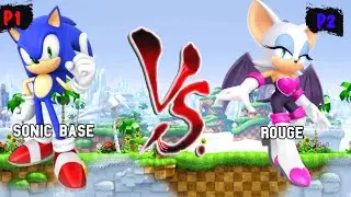 Sonci Base VS Rouge I Sonic Battle JUS MUGEN v4