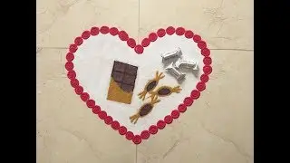Valentine's Day Rangoli Design | Valentine's Day Special Rangoli | Heart Rangoli | Chocolate Day