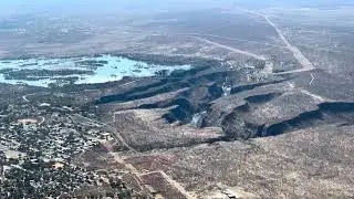 Victoria Falls Zimbabwe - From the air on Cessna flight to Botswana - Aug 2025