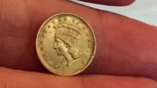 A small golden miracle the pre-33 gold dollar - my collection and new 1861 dollar