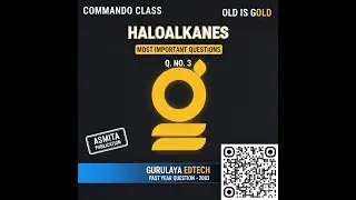 Commando Class | Grade 12 | Chemistry | Haloalkane | Question 3