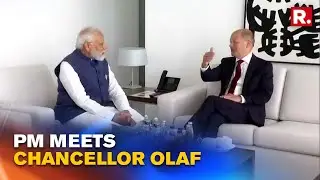 PM Modi Meets German Chancellor Olaf Scholz At Federal Chancellery In Berlin After Rousing Reception