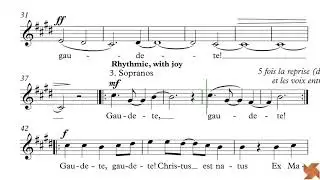 Engelhardt, Michael - Gaudete - Guide Voix - Sopranos