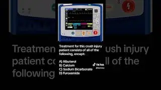 Crush injury treatment? #paramedicstudent #emt #emergency