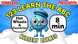 ABC Songs - The Alphabet with Countries & Hotwheels - Nursery Rhymes | abcd | abc | Preschool