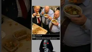 Trump Biden Putin Office Kitchen Veggie Meltdown