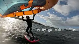 Winging it - Learning to wing foil Session 70 - a bit deflated
