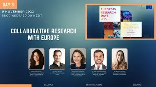 Collaborative Research with Europe | Day 3 | European Research Days 2022 - Aus & NZ