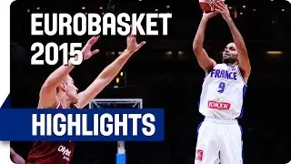 France v Latvia - Quarter Final - Game Highlights - EuroBasket 2015