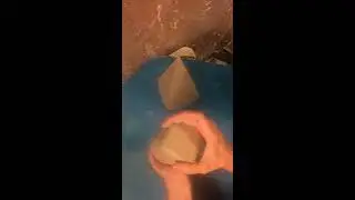 Clay Making a Pyramid