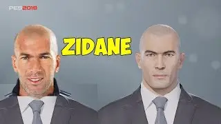 PES 2019 | How to create Zinedine Zidane's face  (Xbox One, PS4, PC)