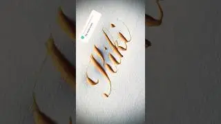 Copperplate calligraphy, tutorial: how I write your name #kiki