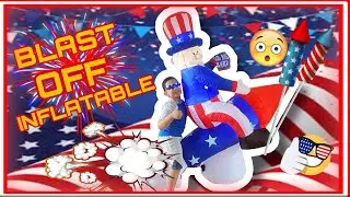 UNBOXING NEW UNCLE SAM ON A ROCKET INFLATABLE | MEMORIAL DAY/ Fourth of July INFLATABLE! AMAZON2022