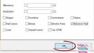 SQL Payroll - Salary Advance Paid Process