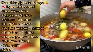 Lamb Soup with Vegetables Traditional and National Varieties 