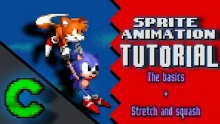 Sprite animation tutorial for beginners-Stretch and squash explained!