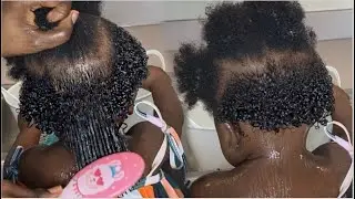 2 ways to thicker, longer hair with aloe vera | Aloe vera oil and detangler | Baby wash day routine