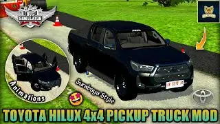 🤩🔥Toyota HILUX (Surabaya Style) 4x4 Pickup Truck Mod for BUSSID v3.7.1 | By @nanonanoid790