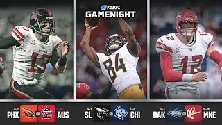 YOUFL 2025, Week 7 Gamenight - PHX @ AUS / SL @ CHI / DAK @ MKE