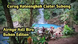 Curug Cibiru (curug koleangkak) Ciater Subang Asli Airnya berwarna biru