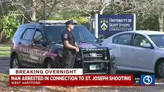 VIDEO: Suspect connected to University of St. Joseph shooting incident arrested, charged