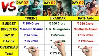 Sikandar Box Office Collection Day 02 | Sikandar vs Tiger 3 vs Pathaan Day 2 Collection #sikandar