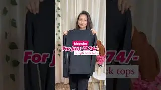 2 High neck full sleeves tops for ₹274/- #meeshofinds #winterspecial #highneck #youtubeshorts #short